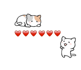 Small cat balloon sticker sticker #10540284