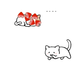 Small cat balloon sticker sticker #10540287