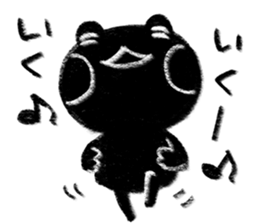 Black Frog sticker #10540488