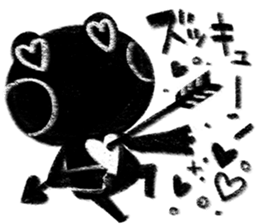 Black Frog sticker #10540500