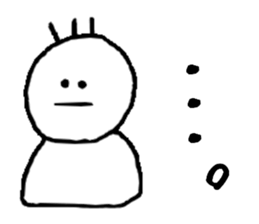 Expressionless stamp sticker #10540772