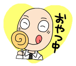 Daily life of Mr. bald mountain sticker #10541478