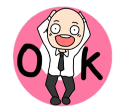 Daily life of Mr. bald mountain sticker #10541483