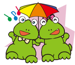 Twin Zaurus sticker #10542644