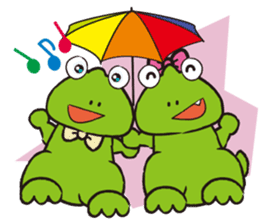 Twin Zaurus sticker #10542644