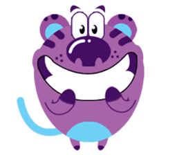 Violet Tiger sticker #10542832