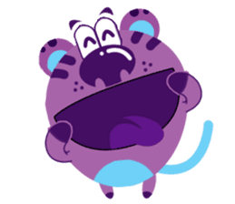Violet Tiger sticker #10542837