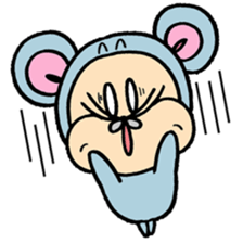 A good friend of, squirrel and mouse sticker #10543049