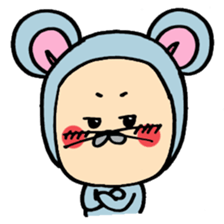 A good friend of, squirrel and mouse sticker #10543055