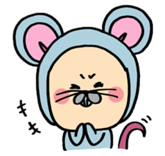 A good friend of, squirrel and mouse sticker #10543057