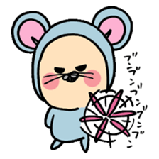 A good friend of, squirrel and mouse sticker #10543060