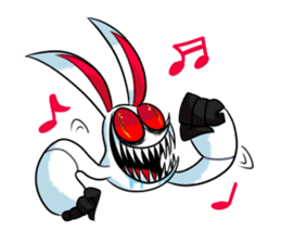 Crazy rabbit and other sticker #10543520