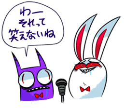 Crazy rabbit and other sticker #10543530