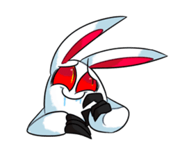 Crazy rabbit and other sticker #10543531