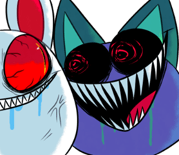 Crazy rabbit and other sticker #10543537