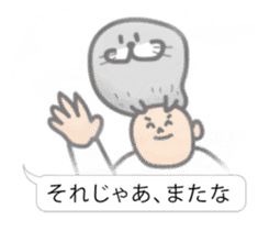 pretty rock and roll hair seal sticker #10543593