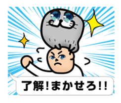 pretty rock and roll hair seal sticker #10543594