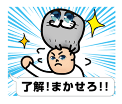 pretty rock and roll hair seal sticker #10543594