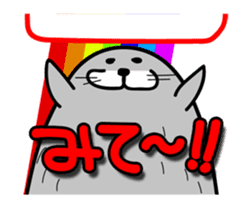 pretty rock and roll hair seal sticker #10543605