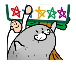 pretty rock and roll hair seal sticker #10543606