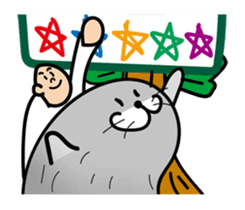 pretty rock and roll hair seal sticker #10543606