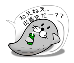 pretty rock and roll hair seal sticker #10543610