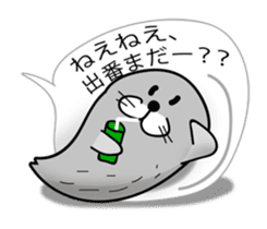 pretty rock and roll hair seal sticker #10543610