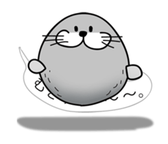 pretty rock and roll hair seal sticker #10543618