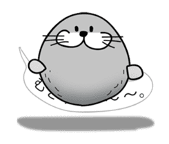 pretty rock and roll hair seal sticker #10543618