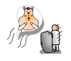 pretty rock and roll hair seal sticker #10543619