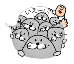 pretty rock and roll hair seal sticker #10543620