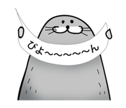 pretty rock and roll hair seal sticker #10543622