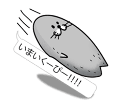 pretty rock and roll hair seal sticker #10543626