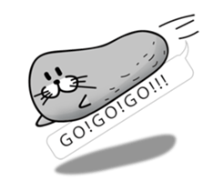 pretty rock and roll hair seal sticker #10543627