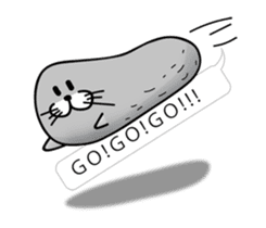 pretty rock and roll hair seal sticker #10543627