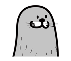 pretty rock and roll hair seal sticker #10543629