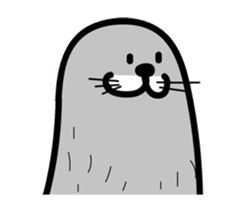 pretty rock and roll hair seal sticker #10543629