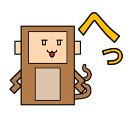 Square animal s 2 sticker #10543847