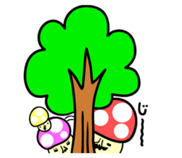Mushroom's family sticker #10544334