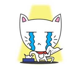 cute cat minimal cat sticker #10544753