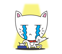 cute cat minimal cat sticker #10544753