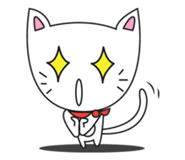 cute cat minimal cat sticker #10544755