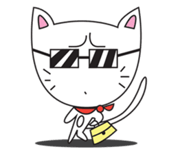 cute cat minimal cat sticker #10544756