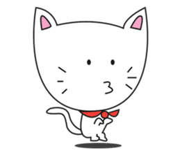 cute cat minimal cat sticker #10544757