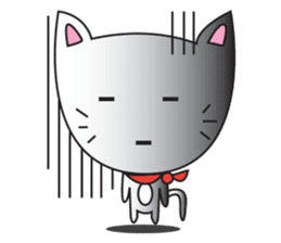 cute cat minimal cat sticker #10544758