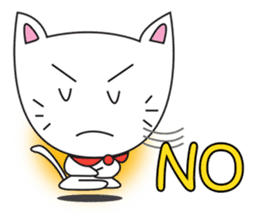 cute cat minimal cat sticker #10544759