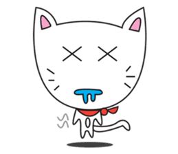 cute cat minimal cat sticker #10544761