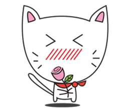 cute cat minimal cat sticker #10544762
