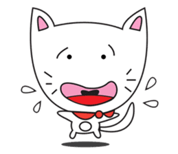 cute cat minimal cat sticker #10544763