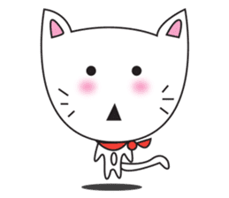 cute cat minimal cat sticker #10544764